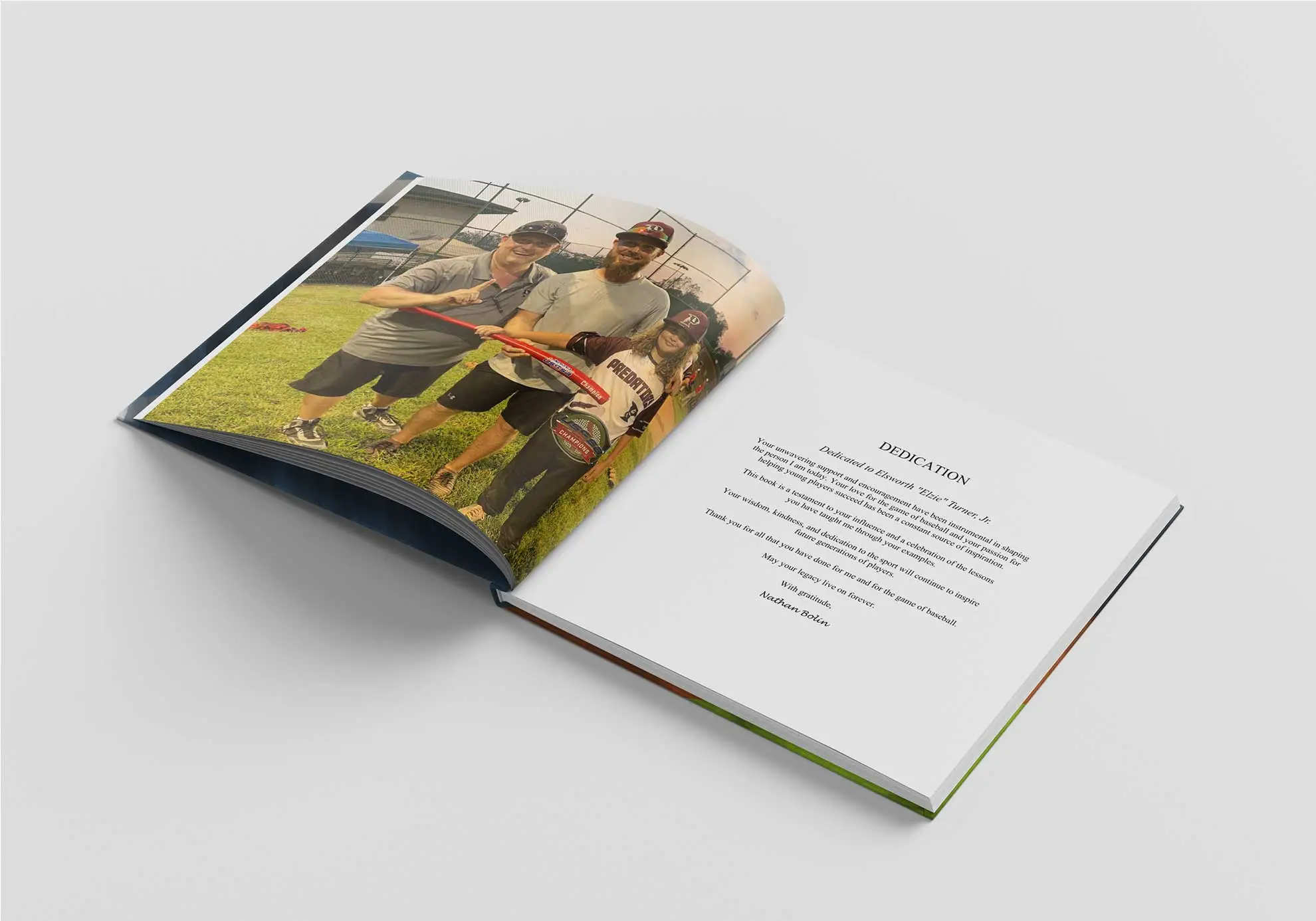 Book Dedication to Elzie Turner